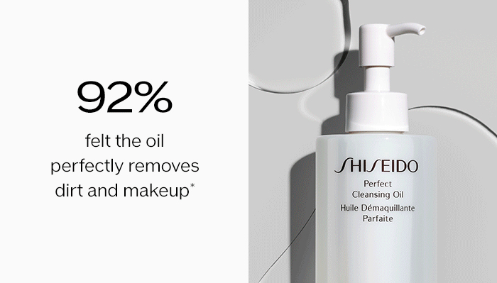 92% felt the oil perfectly removes dirt and makeup