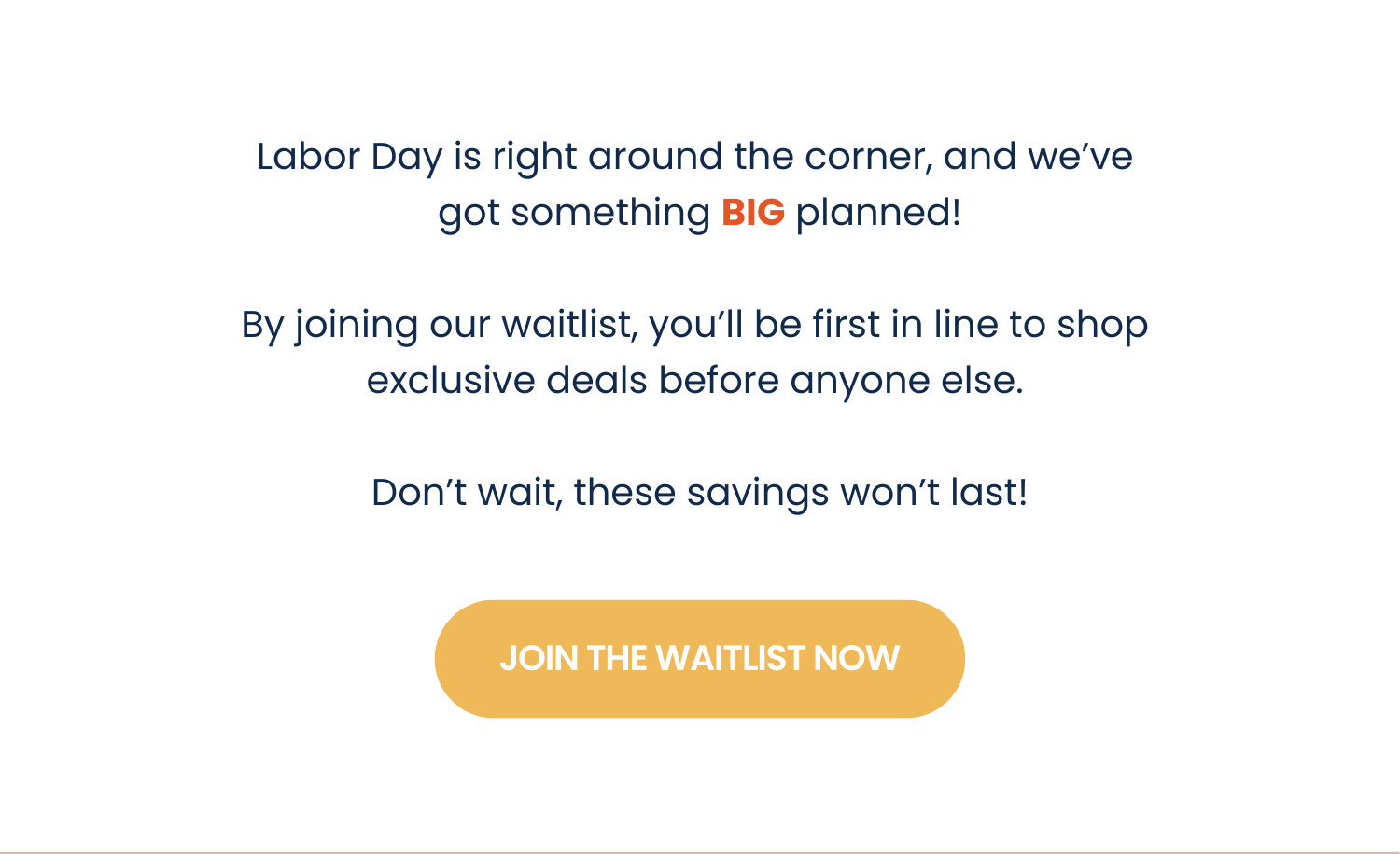 Labor Day is right around the corner, and we’ve got something big planned!
