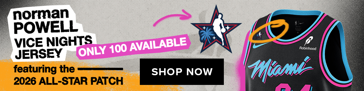 Norman Powell Vice Nights Jersey feat. 2026 All-Star Patch | Only 100 Available | SHOP NOW