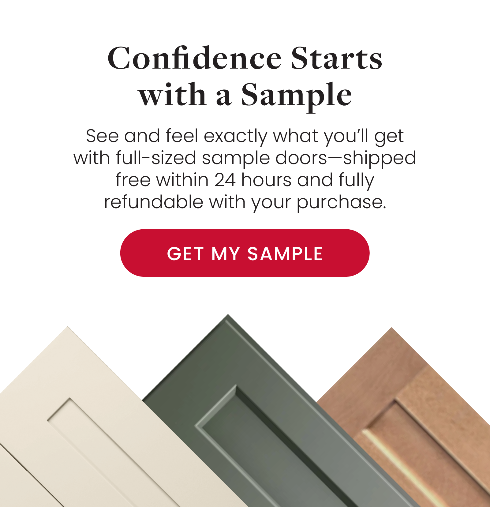 Confidence Starts with a Sample - Get my Sample