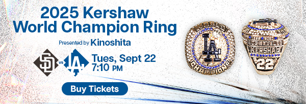 Kershaw World Series Ring - September 22