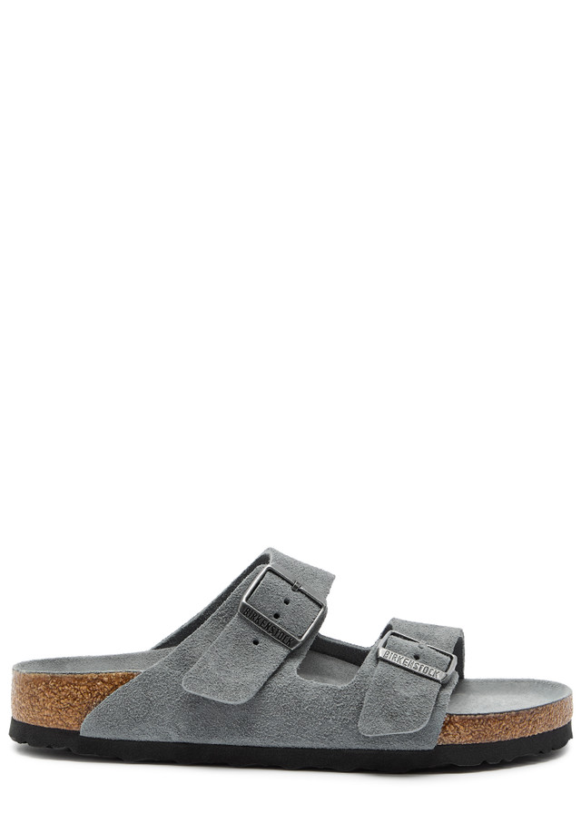 BIRKENSTOCK Arizona brushed suede sliders