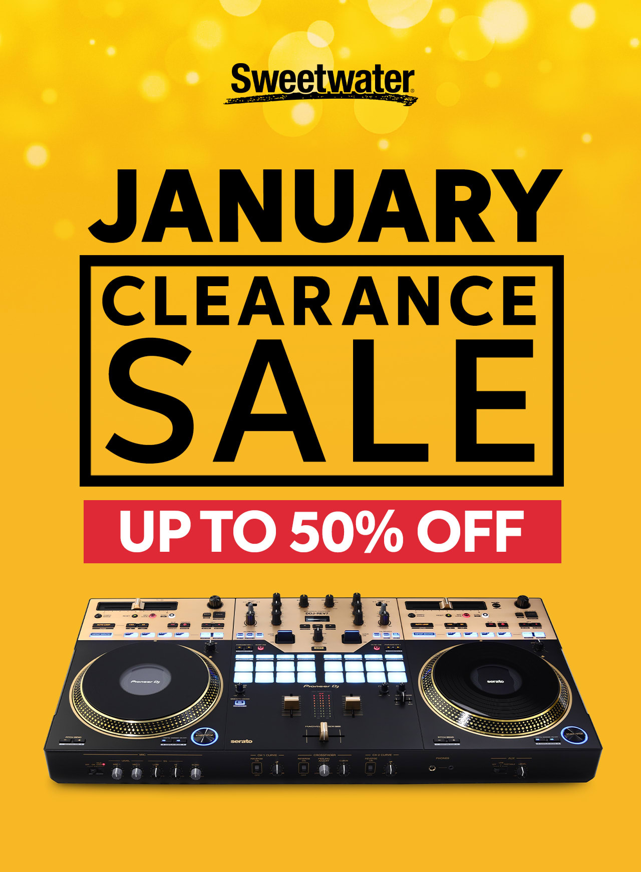 January Clearance Sale: Big savings. Limited quantities. Last-chance deal up to 50% off.