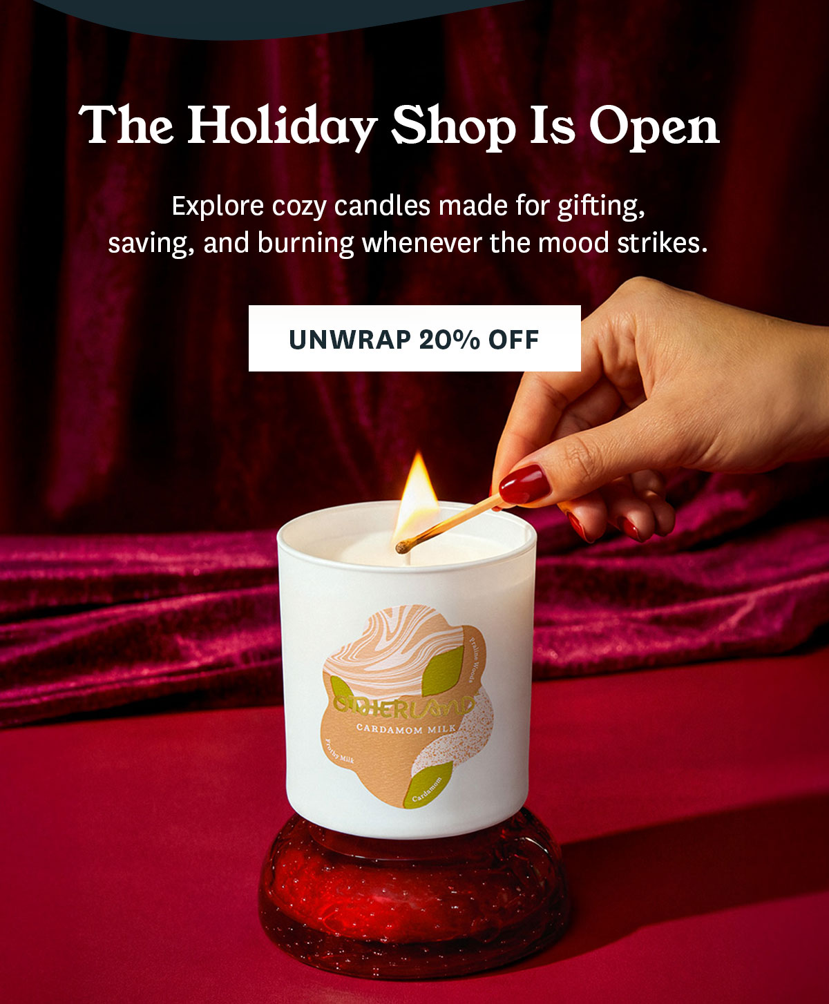 Christmas in July: 20% off orders $50+.