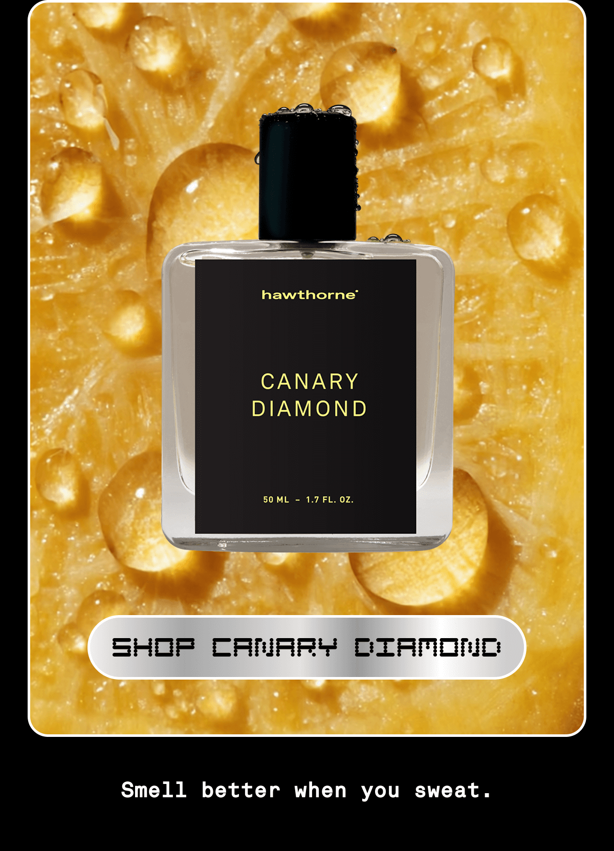 SHOP CANARY DIAMOND | Smell better when you sweat.