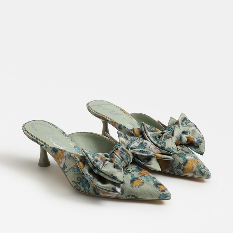 Fiona Bow Mule Heel