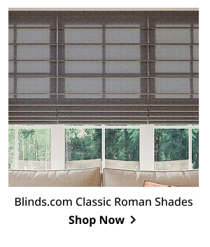 Blinds.com Classic Roman Shades | Shop Now >