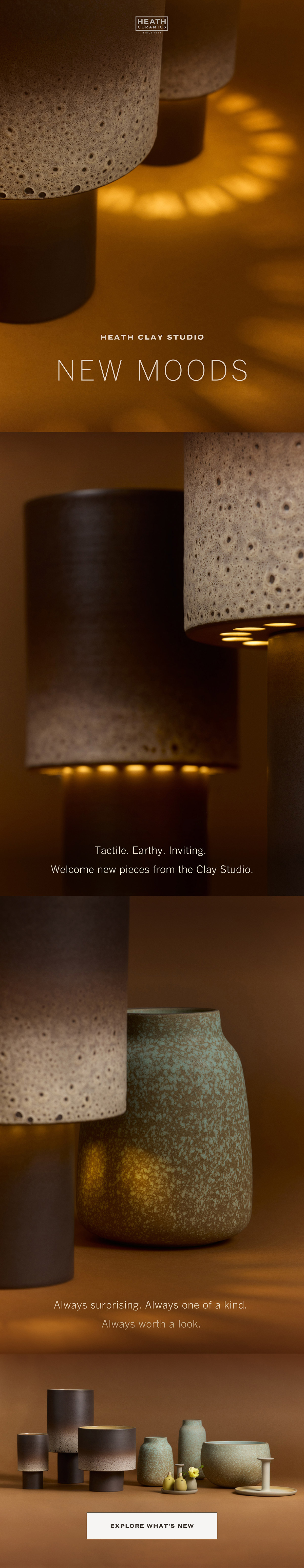 Welcome new pieces from the Clay Studio