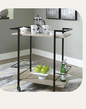 Bar Carts | Create a fun, playful set-up.