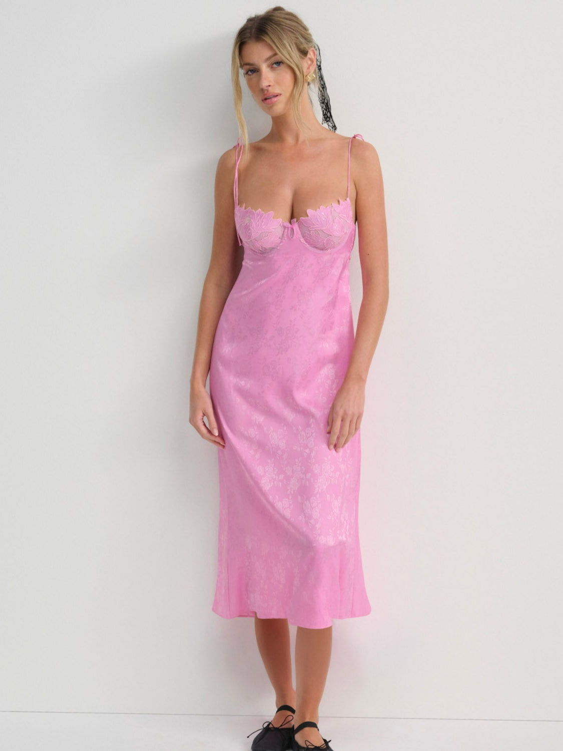 Image of Maye Embroidered Slip Dress