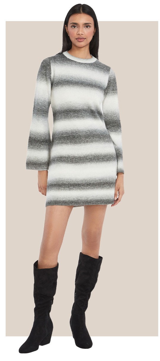 Leon Striped Sweater Dress By The Good Journey