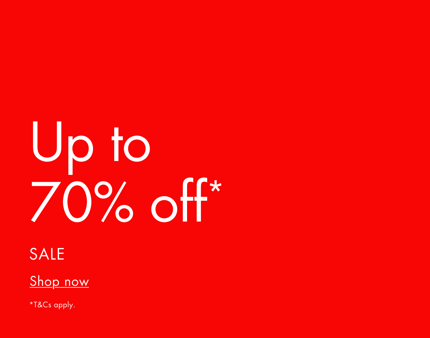 Now 70% off Sale