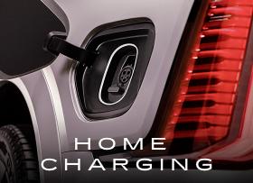 Charging port and headline “HOME CHARGING”