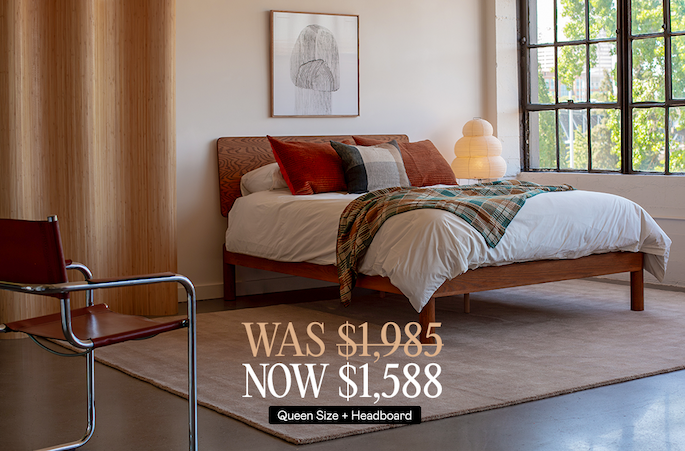 Keeps Solid Oak Architect King Bed Frame Integrated Joinery Headboard Bright Red Finish Discount