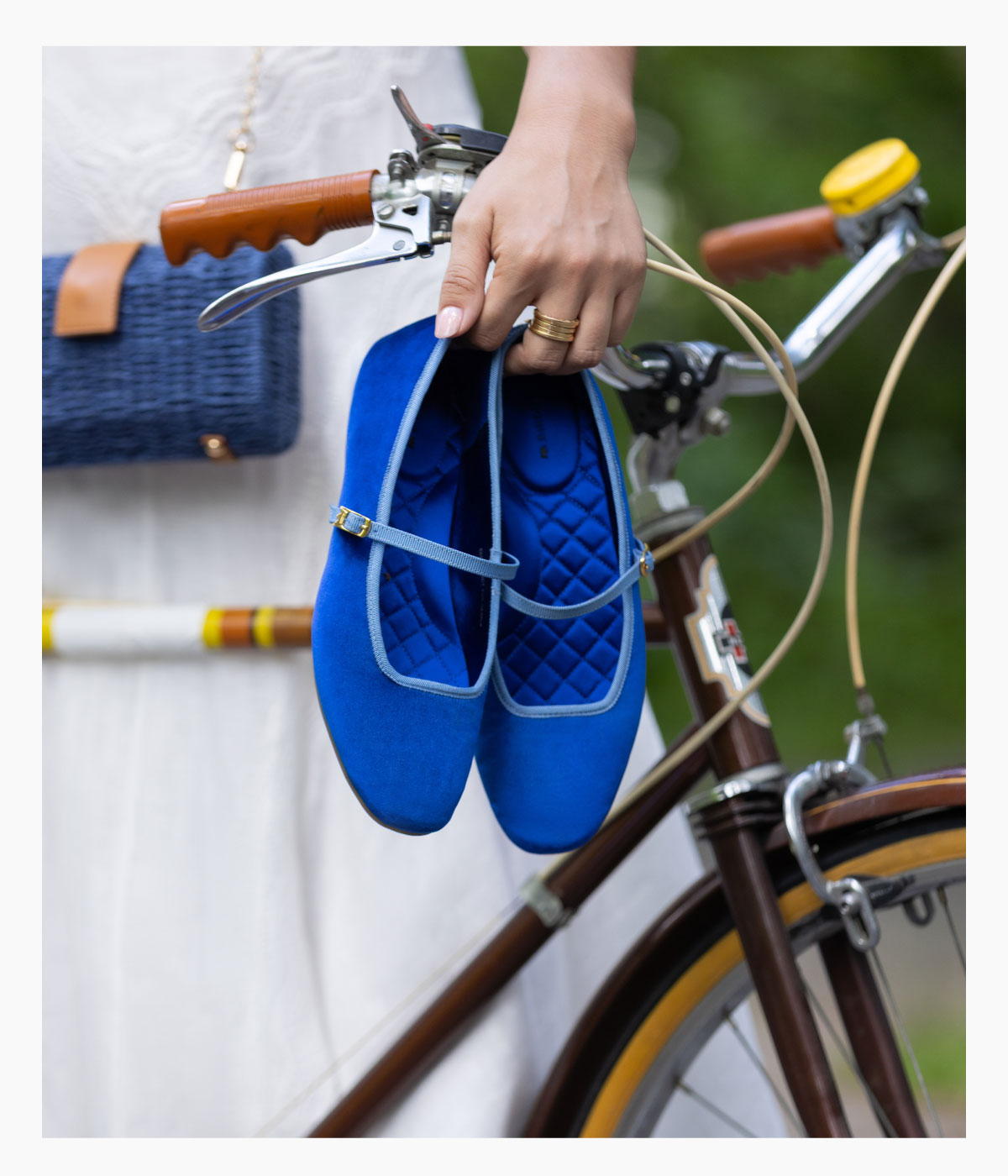 The Hummingbird Mary Jane In Empire Blue Velvet