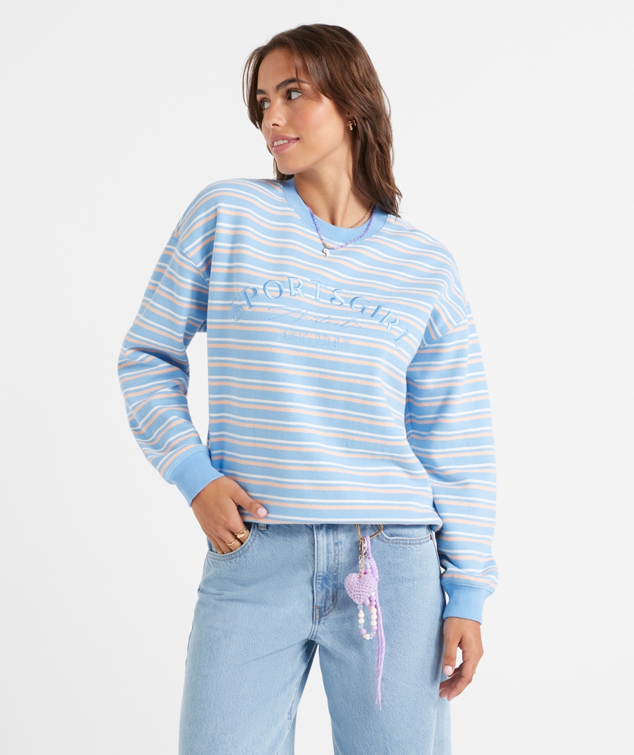 SPORTSGIRL LOGO CREW NECK SWEAT