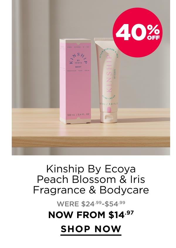 Kinship By Ecoya Peach Blossom & Iris Fragrance & Bodycare 