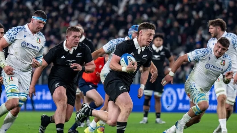 All Blacks v Italy players