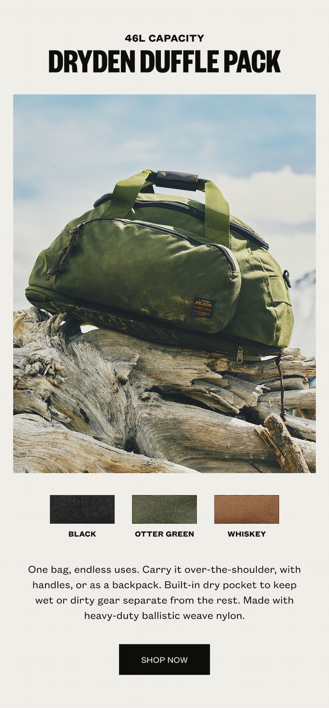 Dryden Duffle Pack