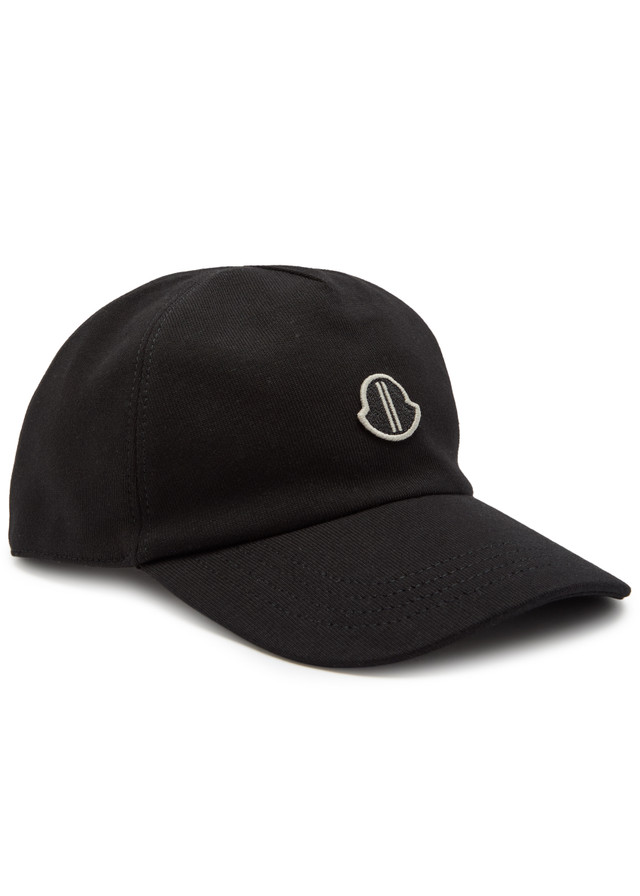 RICK OWENS X Moncler logo-appliquéd cotton baseball cap