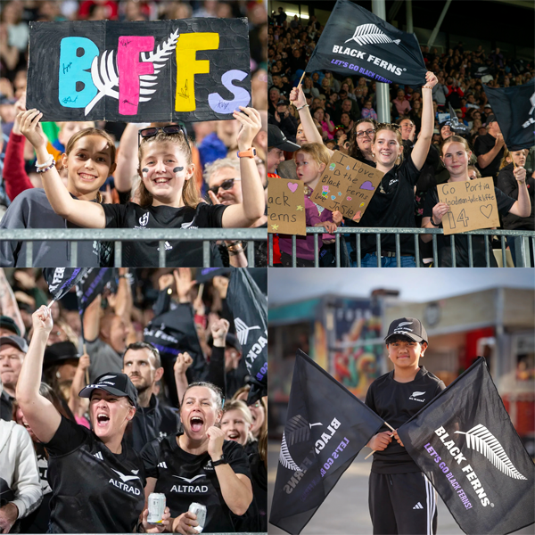 Black Ferns fans at Christchurch
