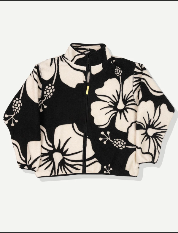 Color Block Zip Sherpa