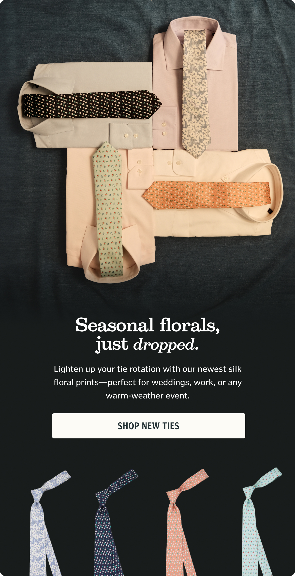 Seasonal florals, just dropped.