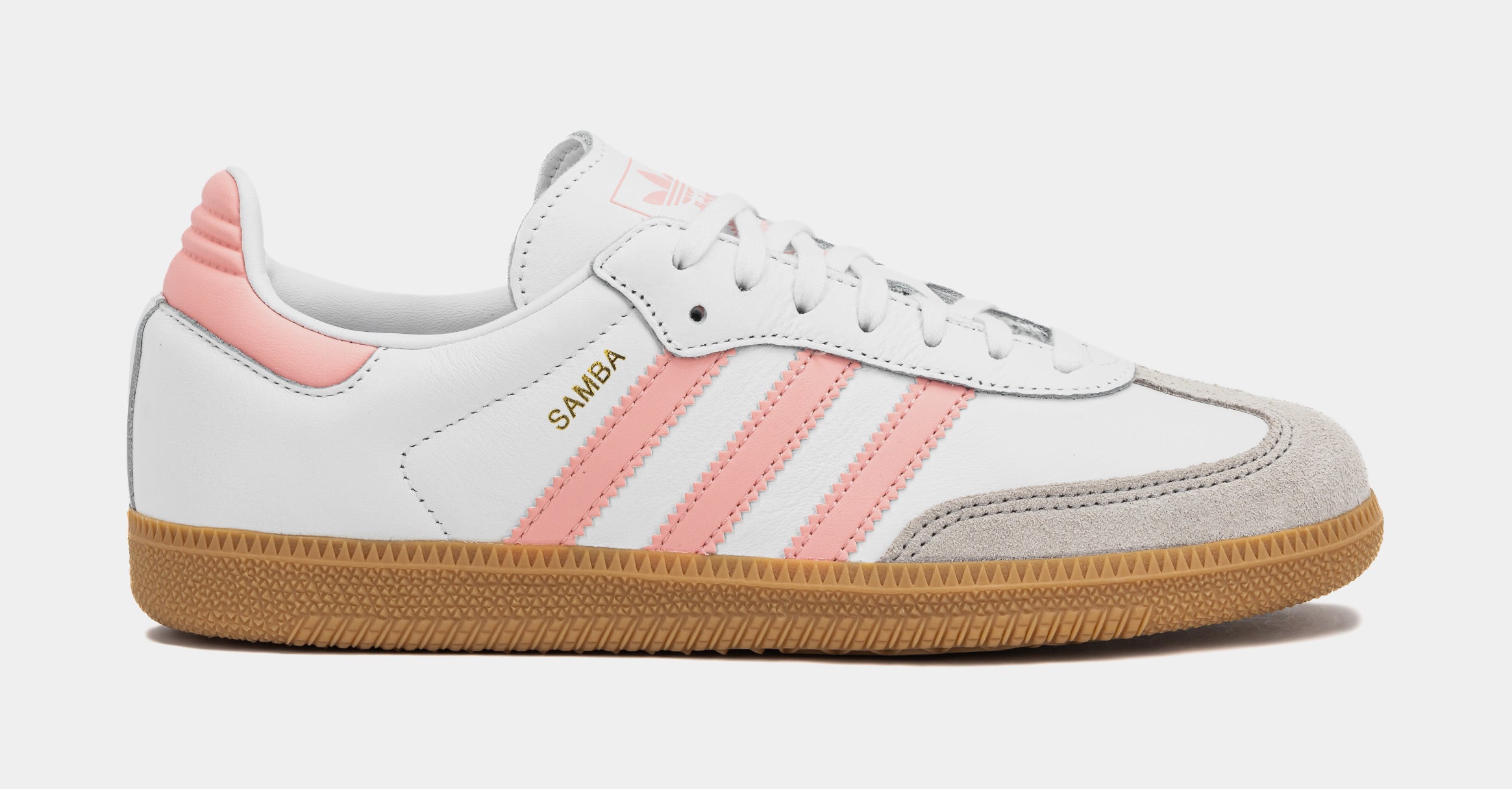 Image of Samba OG Grade School Lifestyle Shoes (White/Coral Pink)