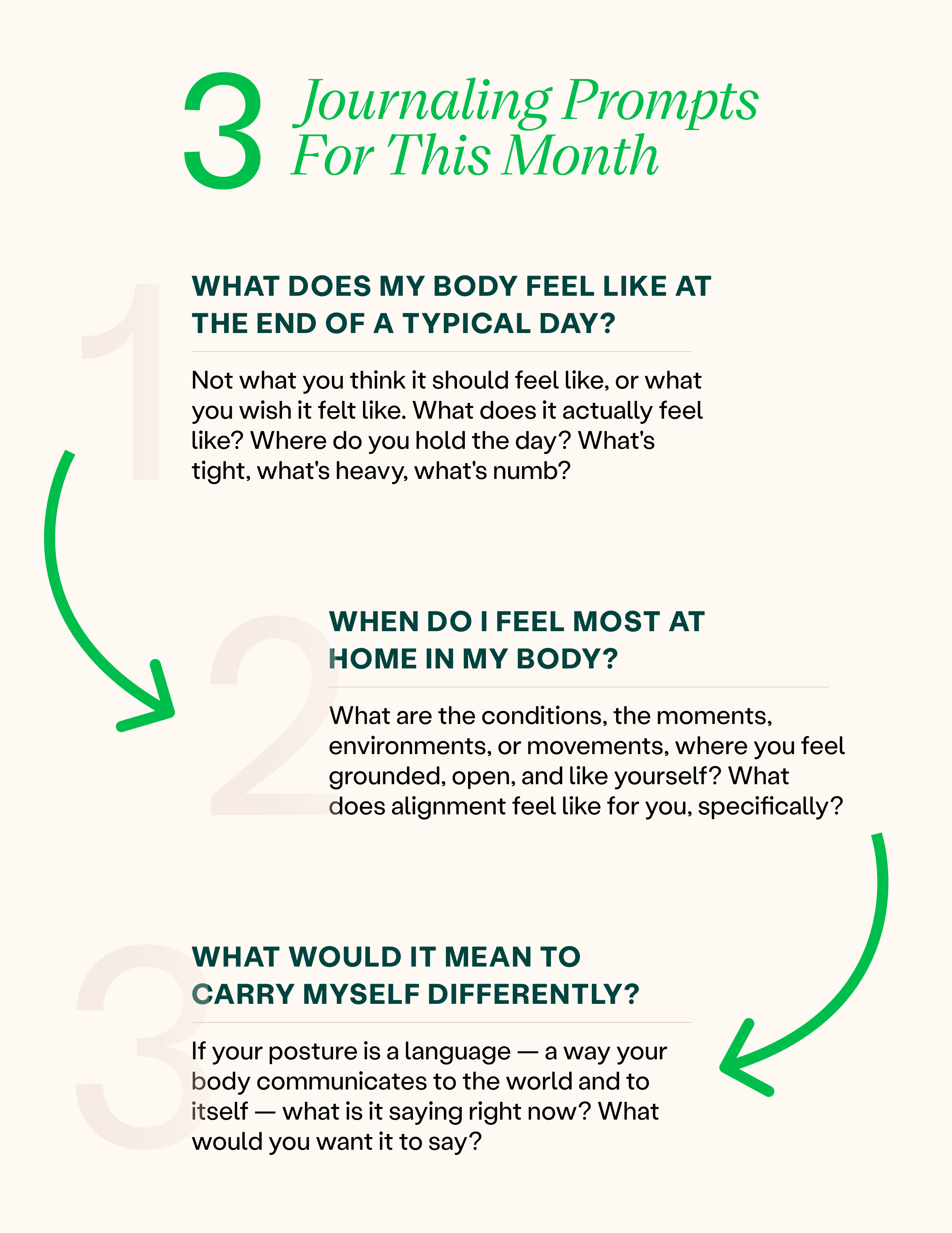 Three Questions To Journal This Month
