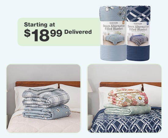 Herringbone Down Alt Blanket Twin & Queen