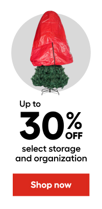 Up to 30% OFF select storage and organization
