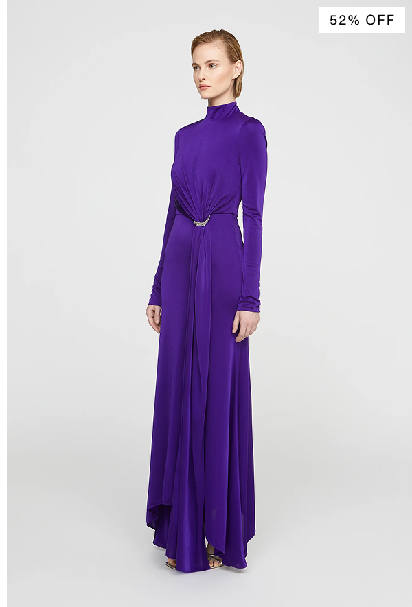 MYA LONG SLEEVE JERSEY DRESS