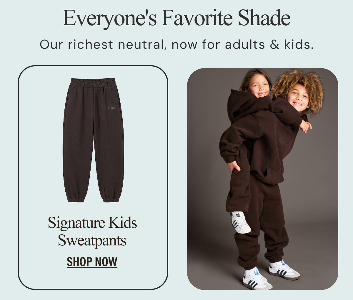 Shop the Kids Signature Sweats | Shop Espresso