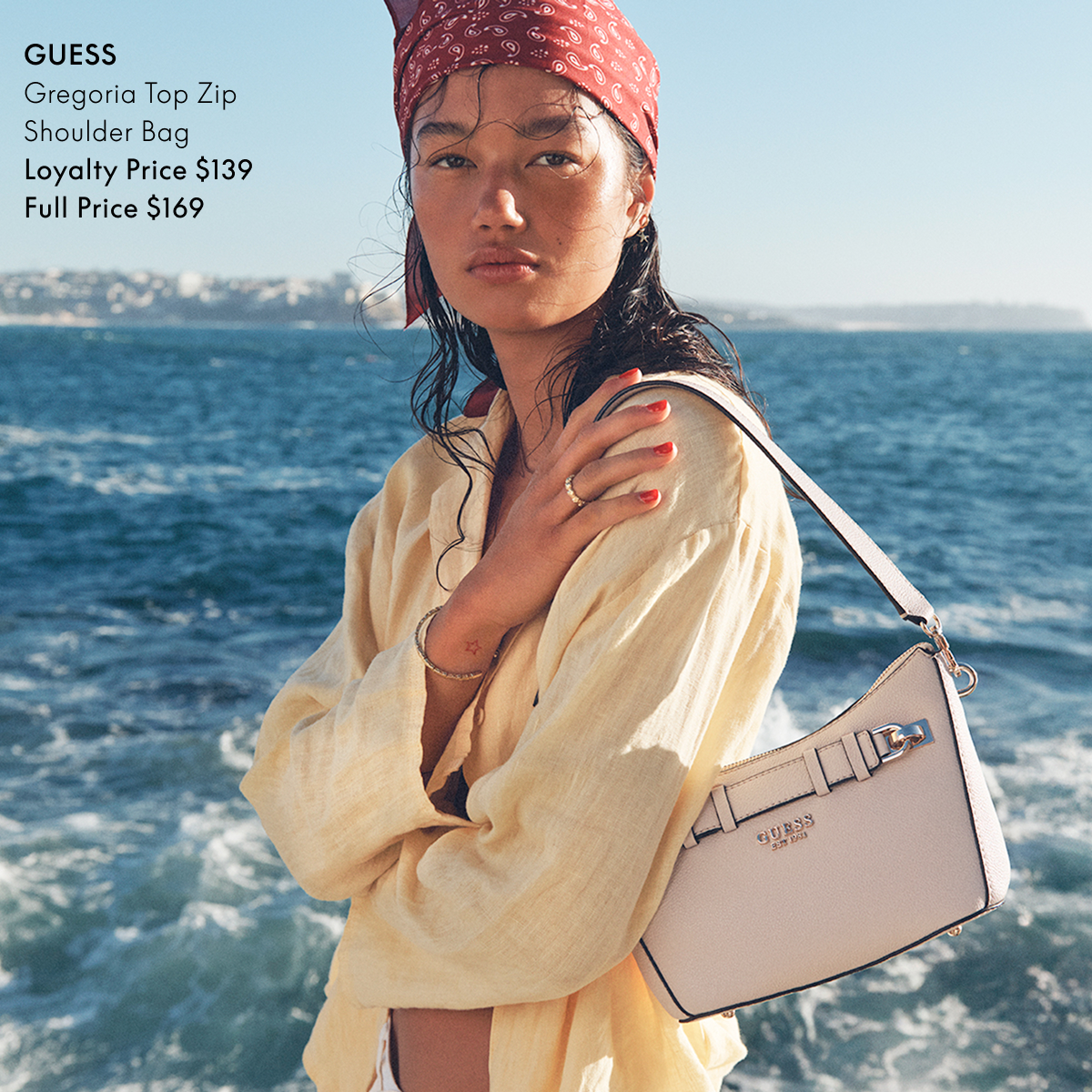 Guess Georgia Top Zip Shoulder Bag