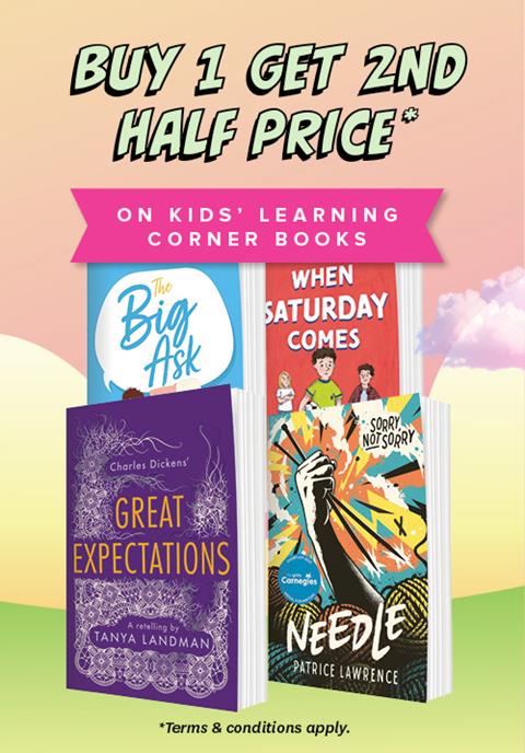 Buy 1 Get 2nd Half Price Kid's Learning Corner Books
