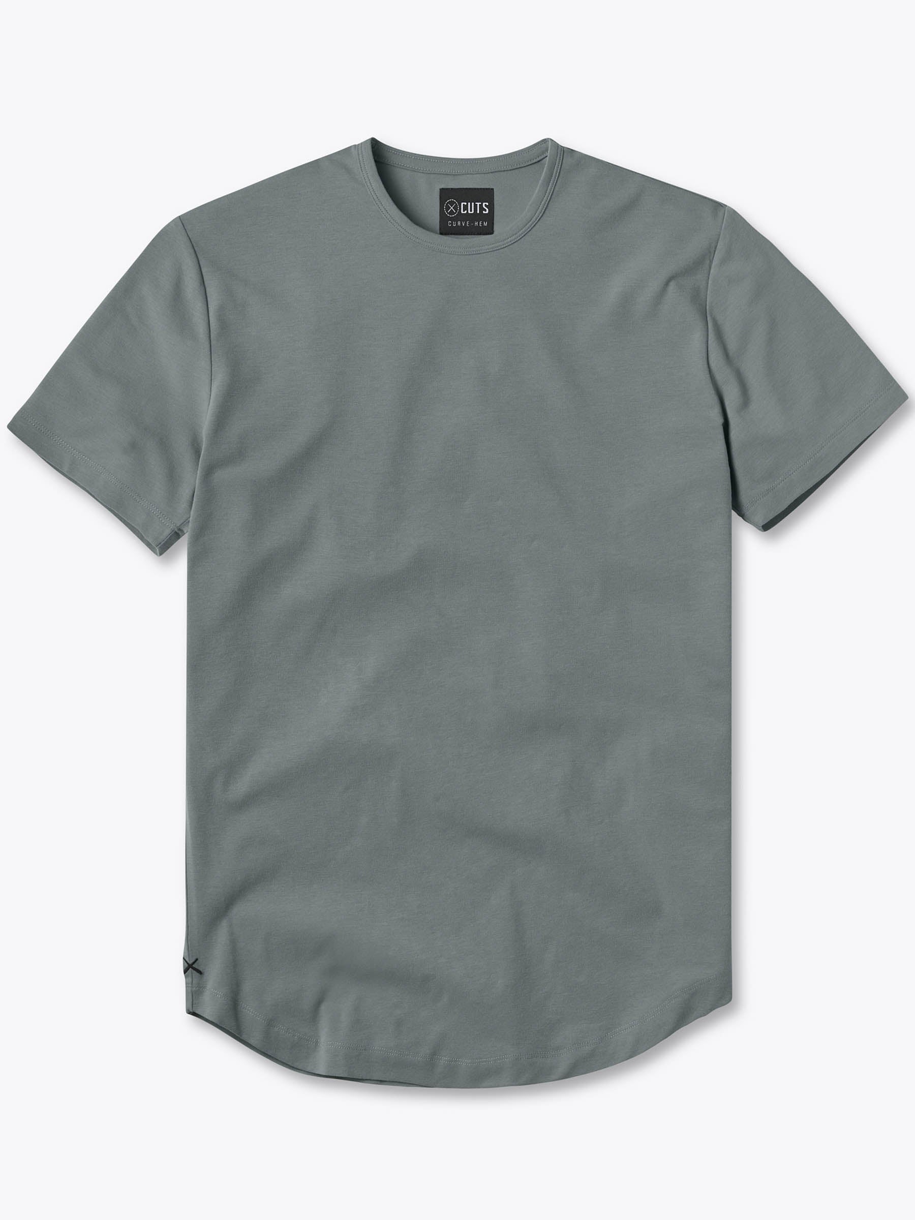 Image of AO Curve-Hem Tee | Sage Signature-fit PYCA Pro®