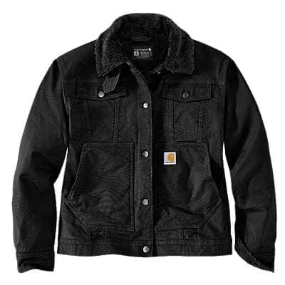 Rugged Flex™ Loose Fit Canvas Sherpa-Lined Jacket