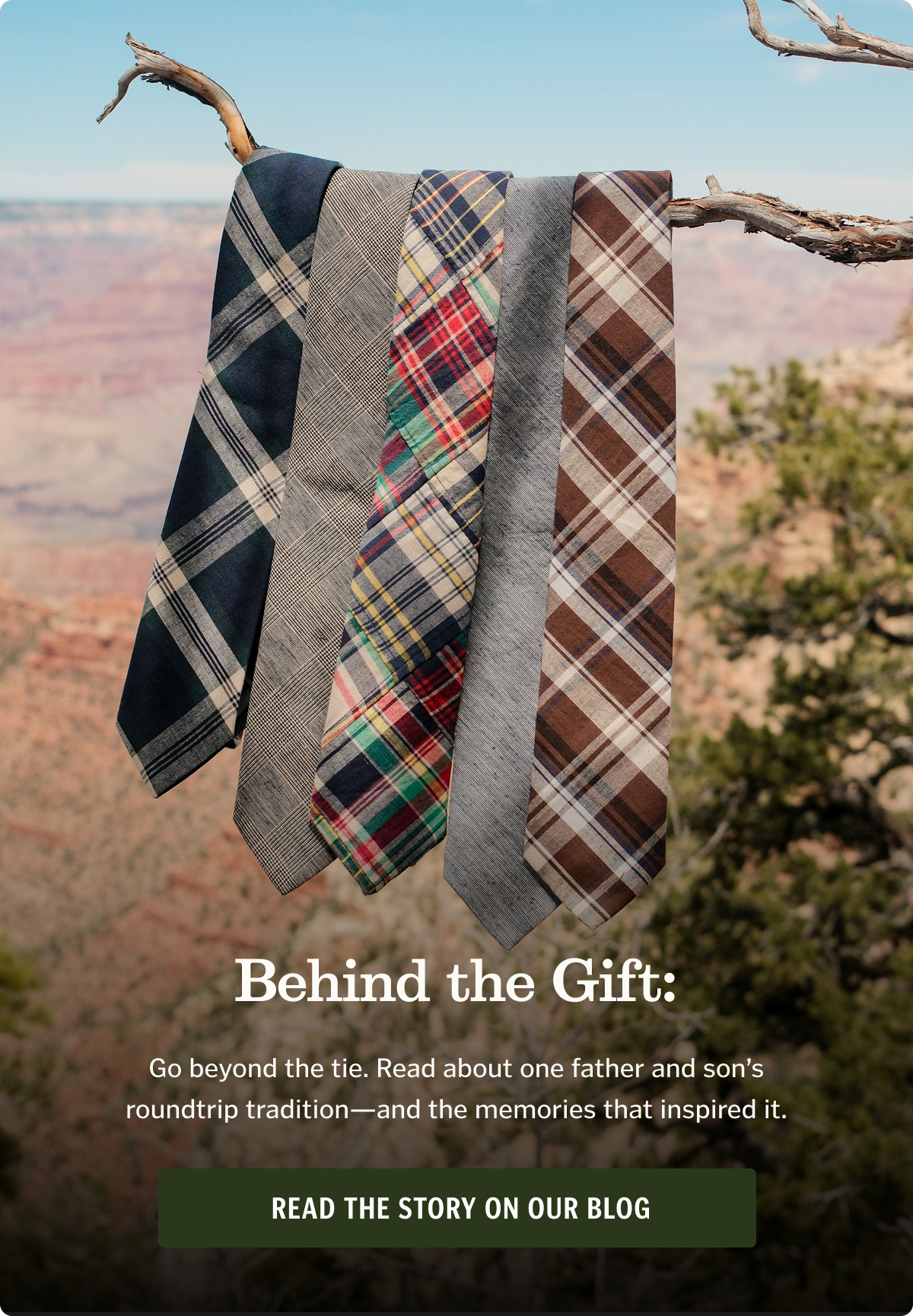 Go beyond the tie. Read about one father and son’s roundtrip tradition—and the memories that inspired it.