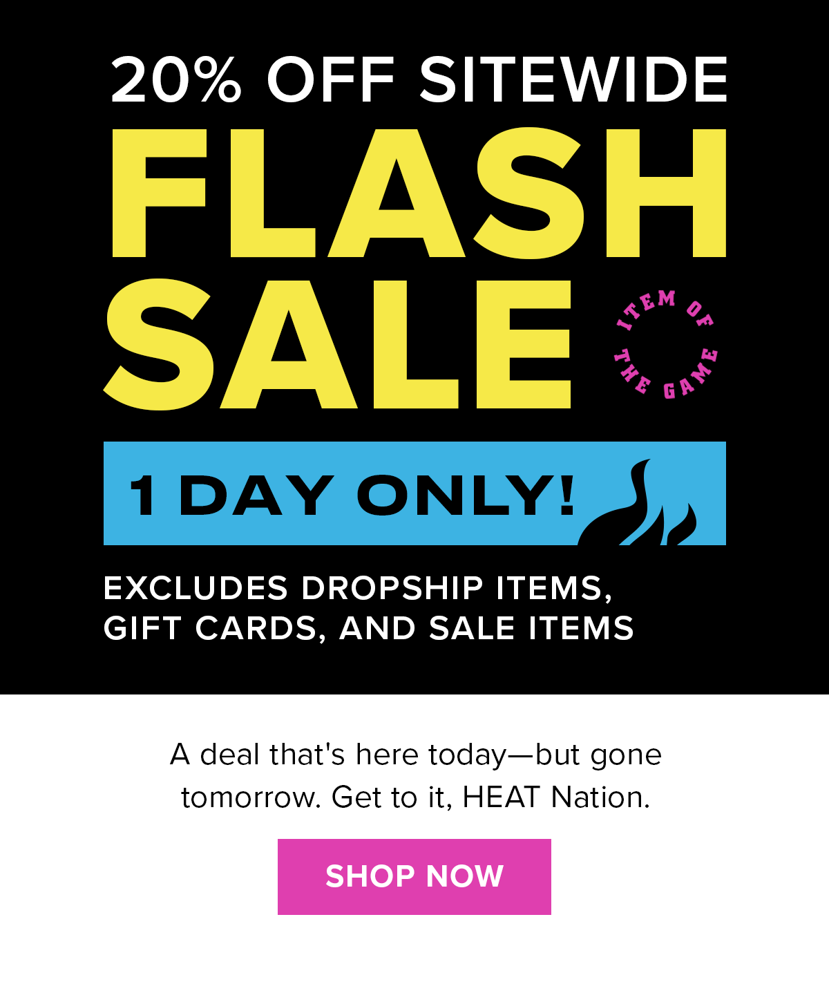 20% Off Sitewide | One Day Only | Shop Now