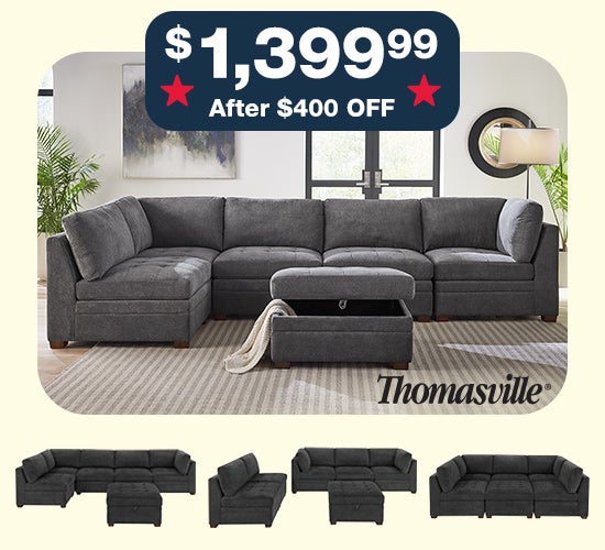 Thomasville sectional $1,399.99 after $400 OFF