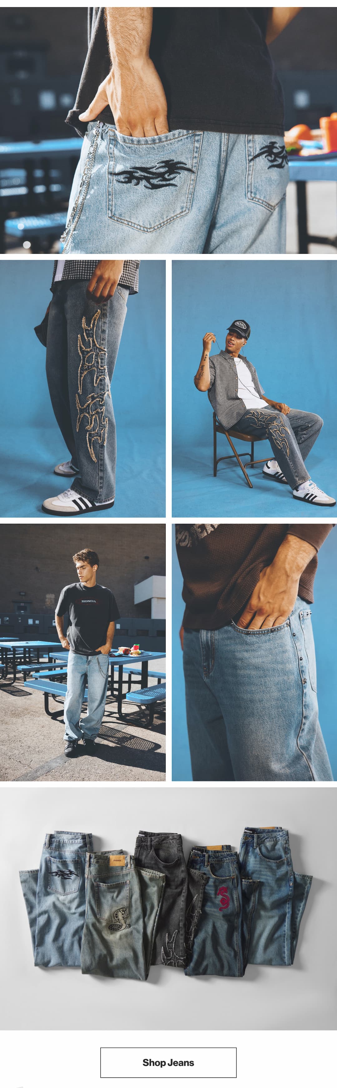Shop Embroidered Jeans