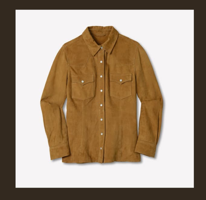  Women's Lightweight Suede Ranch Shirt