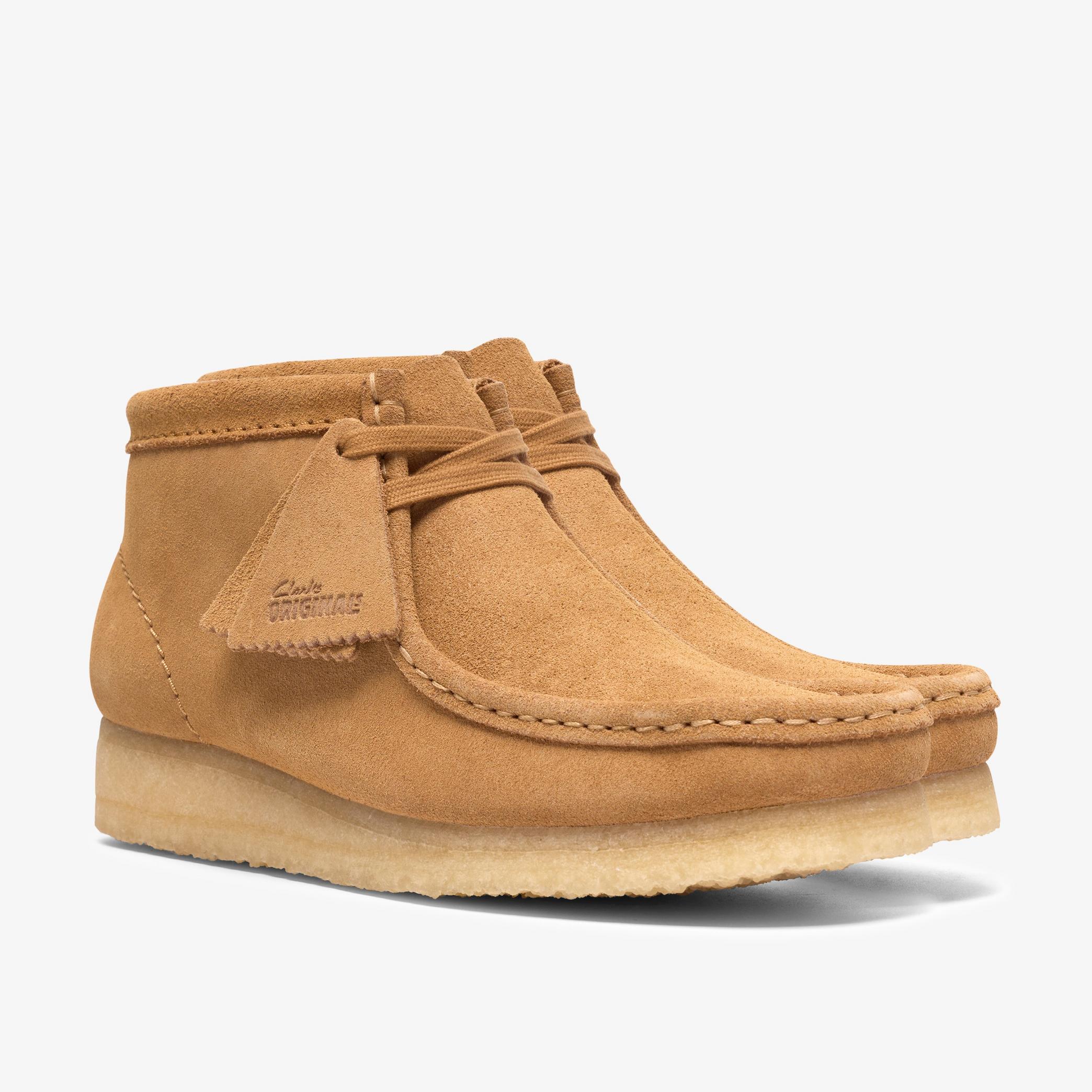 Shop Wallabee Boot Tan Suede