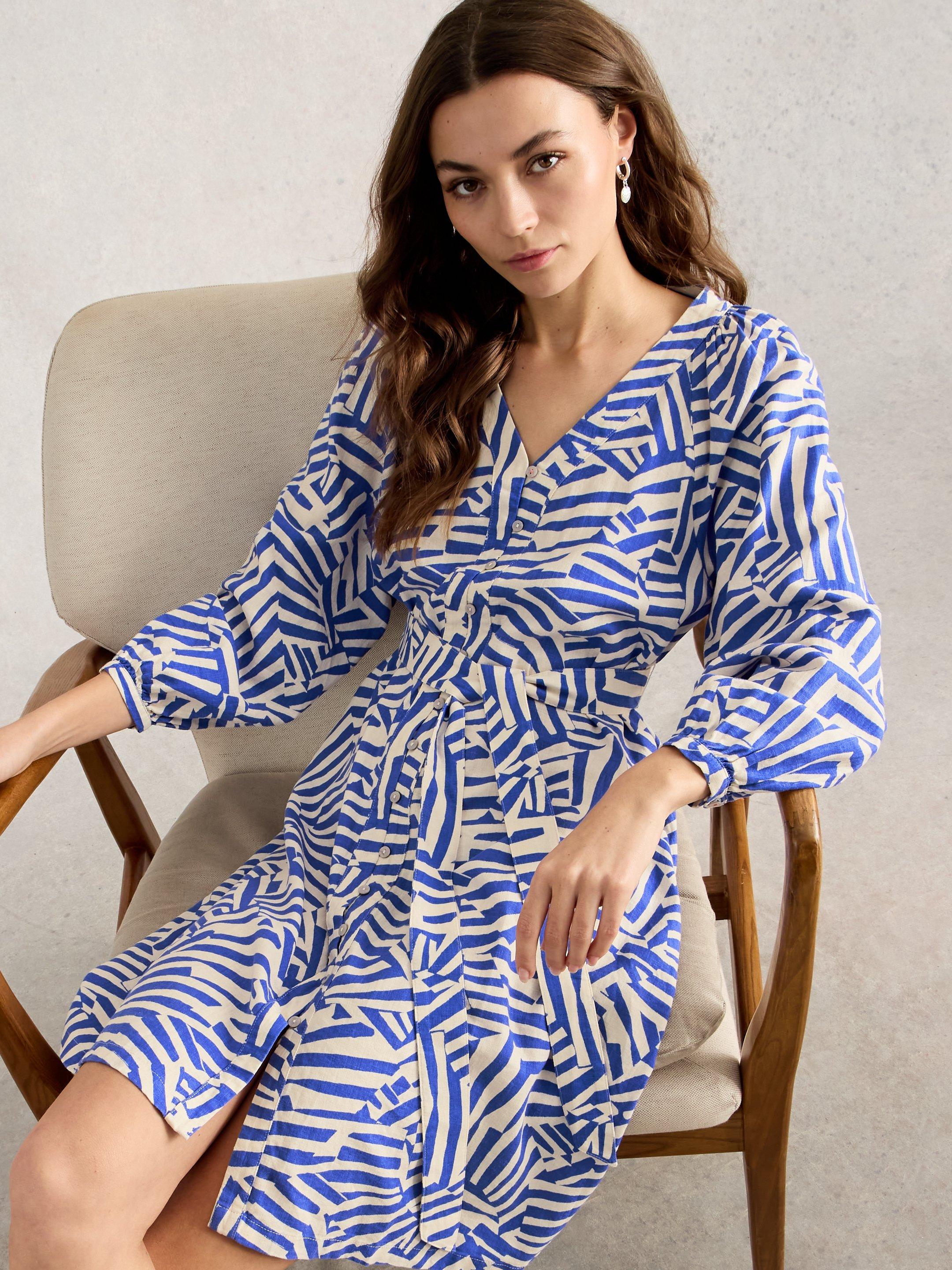 Shop Petra Linen Blend Dress