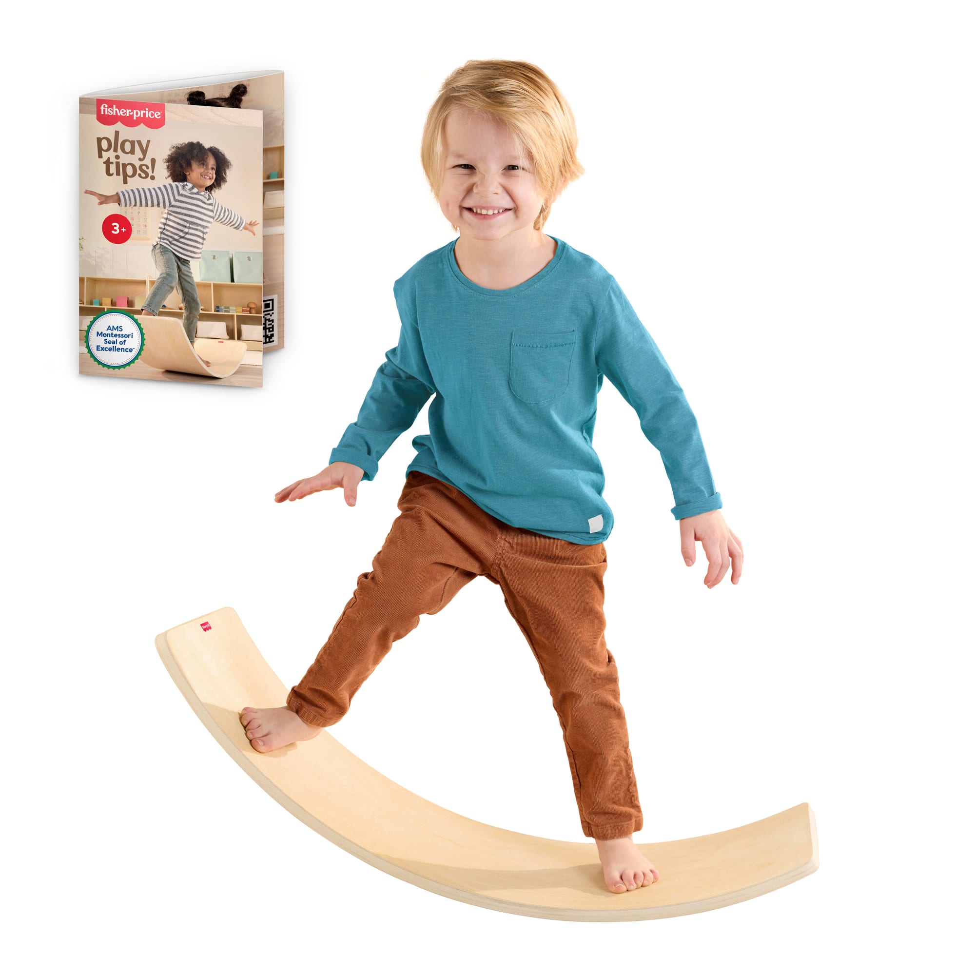 Image of Fisher-Price Wooden Rockin’ Balance Board 