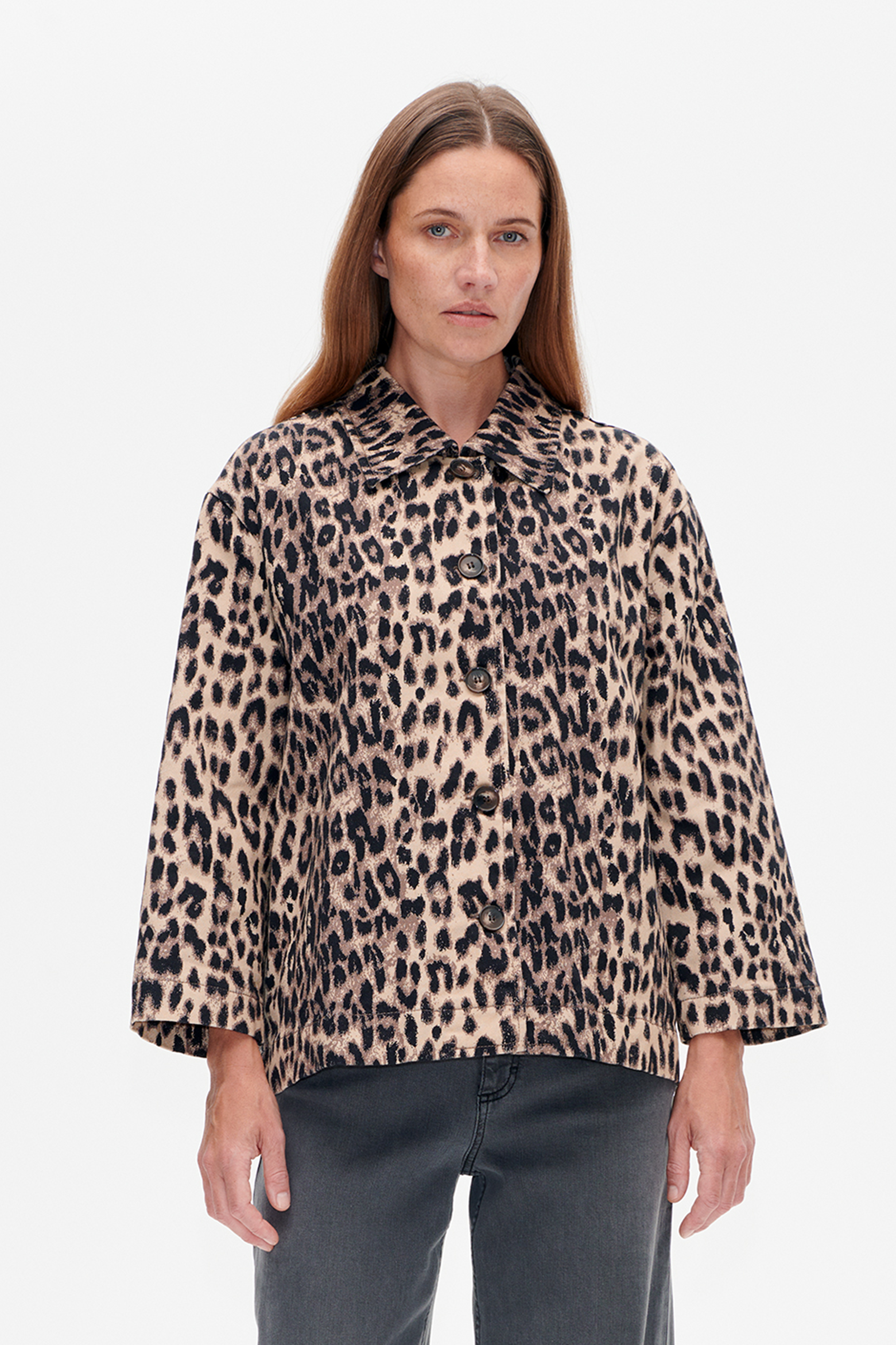 Image of BESSIE JACKET | Brown Baum Leopard
