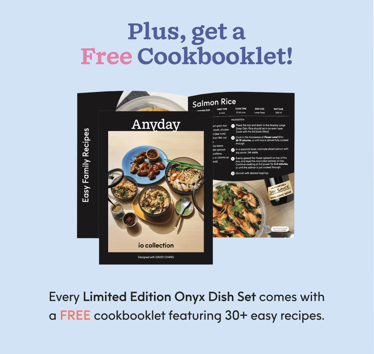 FREE COOKBOOKLET INCLUDED!