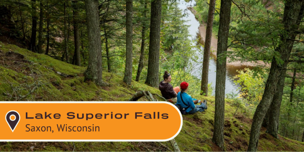 Lake Superior Falls. Saxon, Wisconsin.