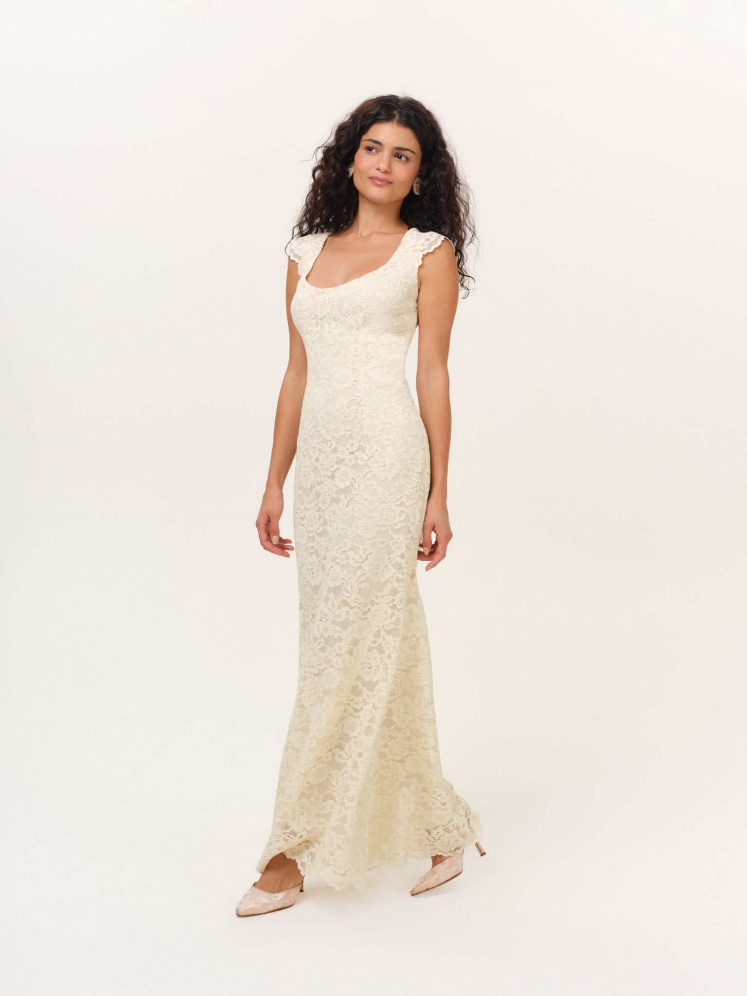 Image of Cottage Lace Maxi Dress