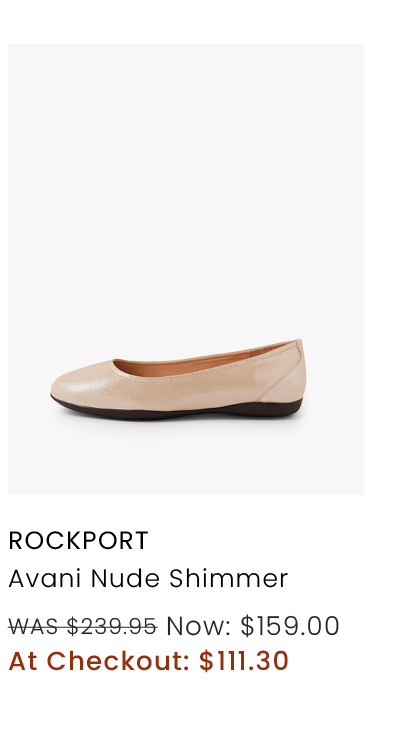 ROCKPORT AVANI NUDE SHIMMER